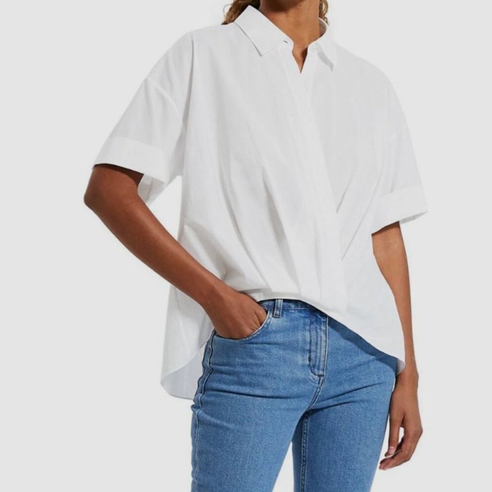 Theory, Size S, Twist short sleeved cotton shirt